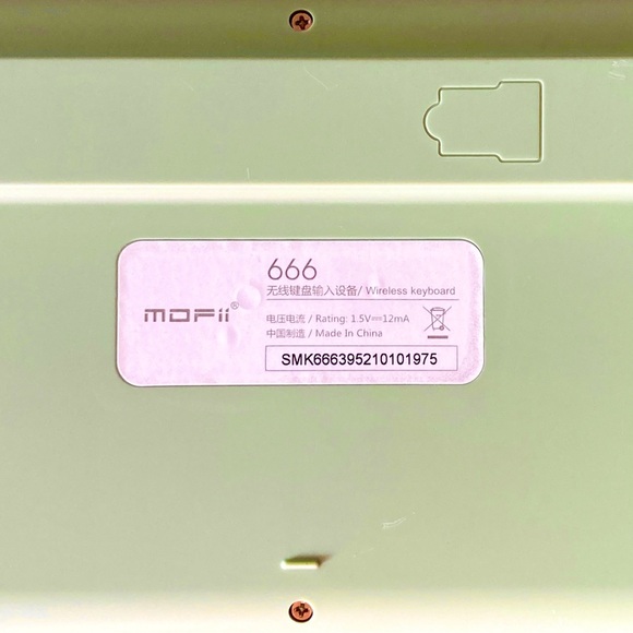 MOFii 666 2.4G wireless keyboard matcha green - Picture 7 of 13